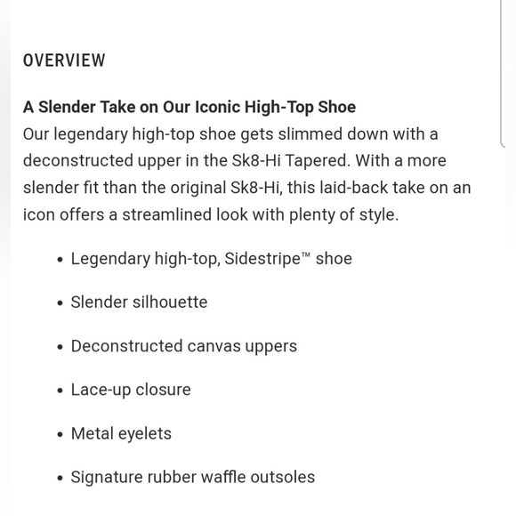 Vans Sk8-Hi Tapered *NWT in Box* - Picture 8 of 11